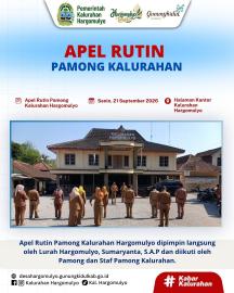 APEL RUTIN PAMONG KALURAHAN HARGOMULYO